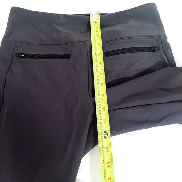 Athleta Stellar Crop Pant Plus Size Medium Lycra Charcoal Gray - Picture 6 of 9